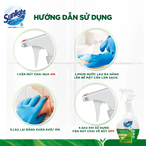 Ảnh của Nước Lau Đa Năng Sunlight Chanh & Sả 500ML