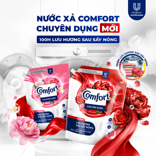 Ảnh của Nước Xả Comfort Chuyên Dụng Hương Nước Hoa Ngọt Ngào túi 4.2L