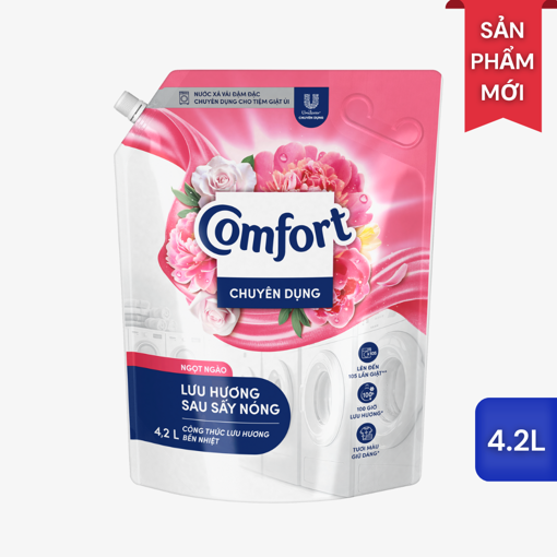 Ảnh của Nước Xả Comfort Chuyên Dụng Hương Nước Hoa Ngọt Ngào túi 4.2L