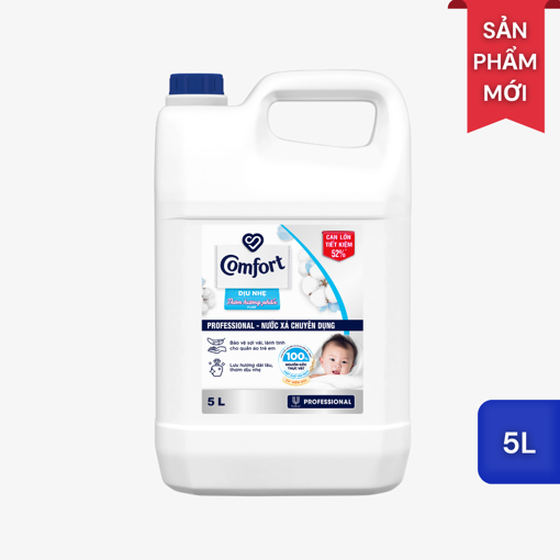 Ảnh của Nước Xả Comfort Dịu Nhẹ Chuyên Dụng Thơm Hương Phấn 5L