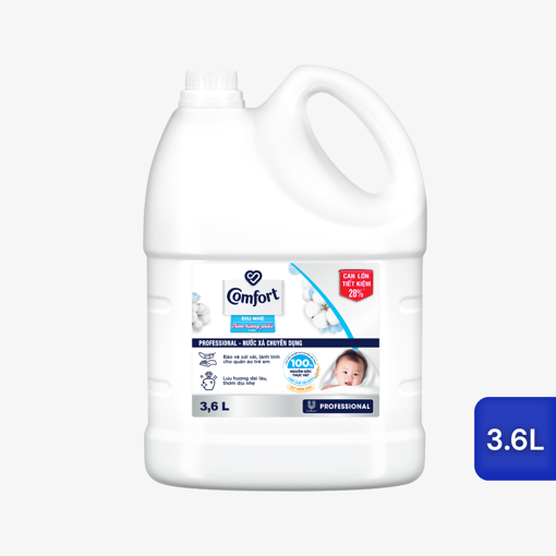 Ảnh của Nước xả Comfort Chuyên Dụng Dịu Nhẹ Thơm Hương Phấn 3.6L