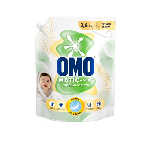 Picture of Nước giặt OMO Cho Quần Áo Bé Yêu 3.6kg