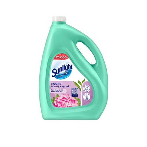 Ảnh của Nước lau sàn Sunlight Tinh dầu Thảo mộc Hoa hạ & Bạc hà 3.6kg