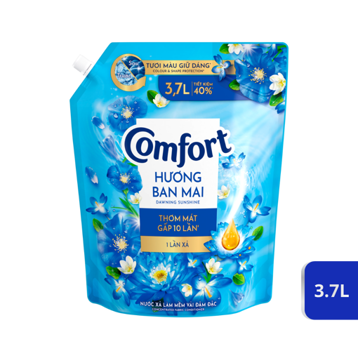 Ảnh của Nước xả vải Comfort Đậm đặc 1 lần xả hương Ban Mai 3.7l