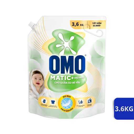 Picture of Nước giặt OMO Cho Quần Áo Bé Yêu 3.6kg