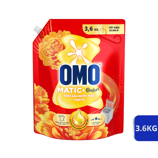 Picture of Nước giặt OMO Cửa trên Tinh Dầu Nước Hoa Tinh Tế 3.6kg