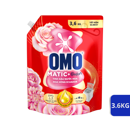 Picture of Nước giặt OMO Cửa trên Hoa Hồng Ecuador 3.6kg