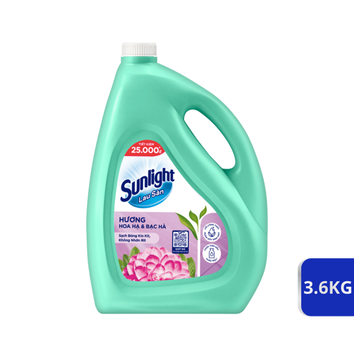 Ảnh của Nước lau sàn Sunlight Tinh dầu Thảo mộc Hoa hạ & Bạc hà 3.6kg