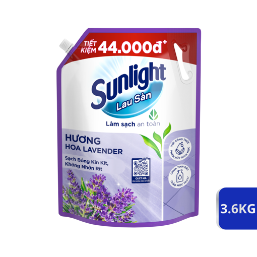 Picture of Nước lau sàn Sunlight Tinh dầu thảo mộc hương Lavender túi 3.6kg