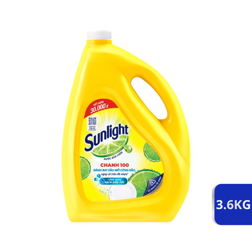 Ảnh của Nước rửa chén Sunlight Chanh 100 can 3.6kg