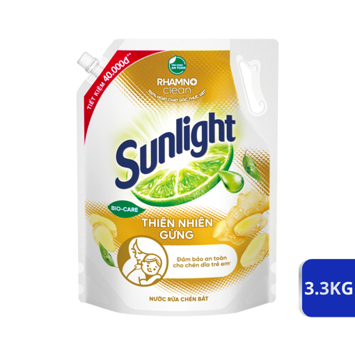 Picture of Nước rửa chén Sunlight Thiên Nhiên Gừng túi 3.3kg
