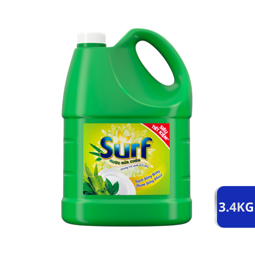 Picture of Nước rửa chén Surf hương Trà xanh & Lá dứa can 3.4kg