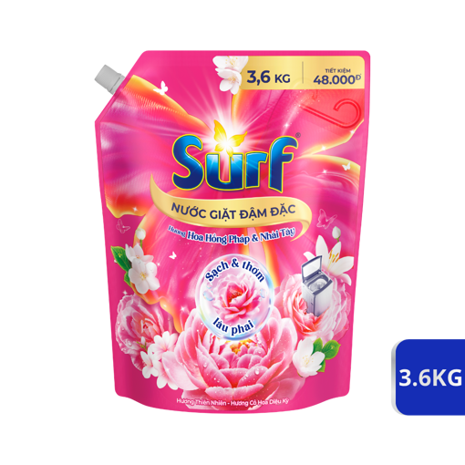Picture of Nước giặt Surf hương Hoa Hồng Pháp và Nhài Tây 3.6kg