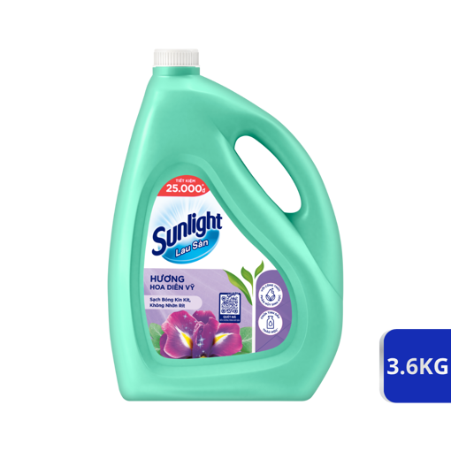 Picture of Nước lau sàn Sunlight Tinh dầu Thảo mộc hoa Diên vỹ 3.6kg