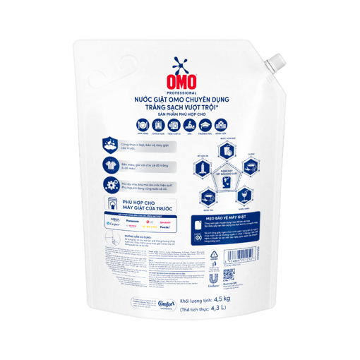 Picture of Nước Giặt OMO Chuyên Dụng Trắng Sạch Vượt Trội 4.5kg