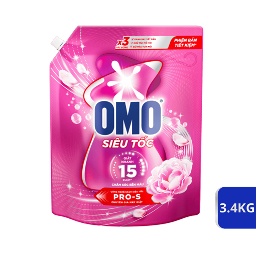 Ảnh của Nước giặt OMO Siêu Tốc Chăm Sóc Bền Màu 3.4kg