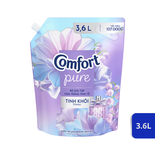 Ảnh của Nước xả vải Comfort Hoa Trắng Tinh Khôi 3.6l