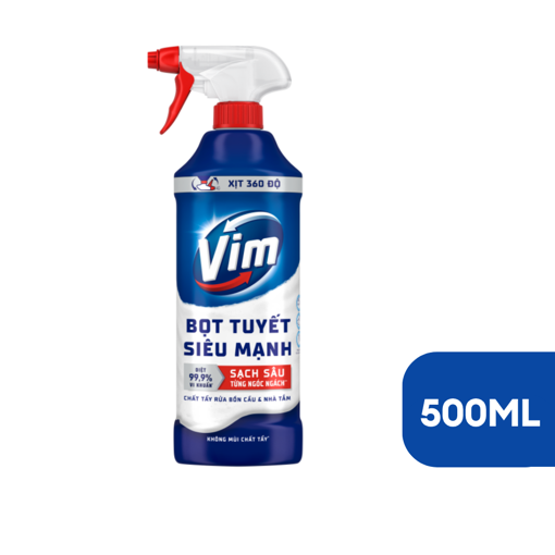 Ảnh của Bọt tuyết Đa năng Vim Tẩy bồn cầu và Nhà vệ sinh 500ml