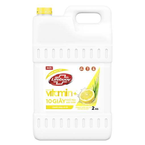 Ảnh của Nước Rửa Tay Lifebuoy Vitamin Khử Mùi Chanh Sả can 2KG